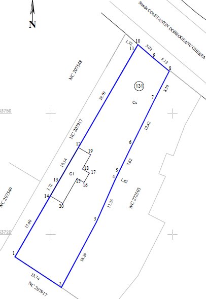 Nord Baneasa, Dobrogeanu Gherea Sisesti Ionescu de la Brad, teren 717 mp.